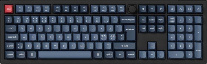 Keychron V6 MAX þráðlaust lyklaborð - Brúnir rofar
