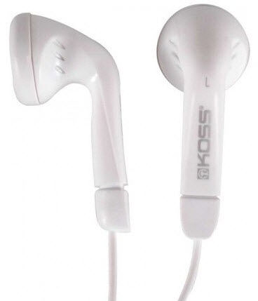 Koss KE5 heyrnartól - Hvít