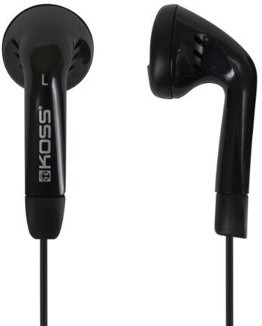 Koss KE5 heyrnartól - Svört