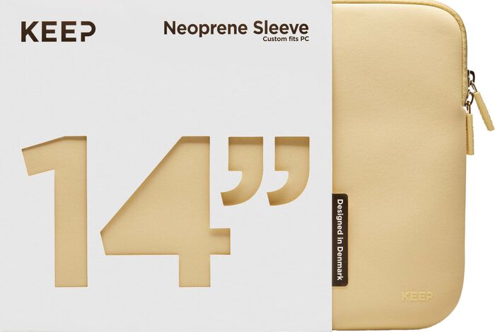 KEEP 14" fartölvuhlíf - Gult