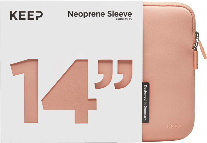 Product image not available for KEEP 14" fartölvuhlíf - Kóralbleik