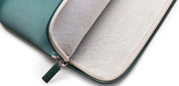 KEEP 14" fartölvuhlíf - Græn með blómum