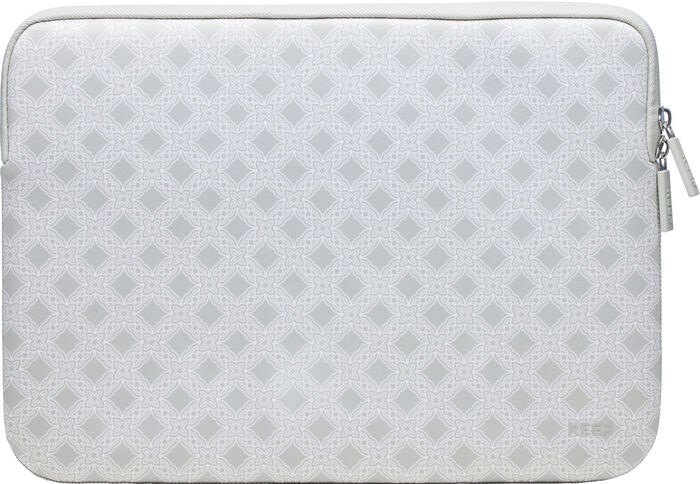 KEEP 14" fartölvuhlíf - Silfur m. blómum