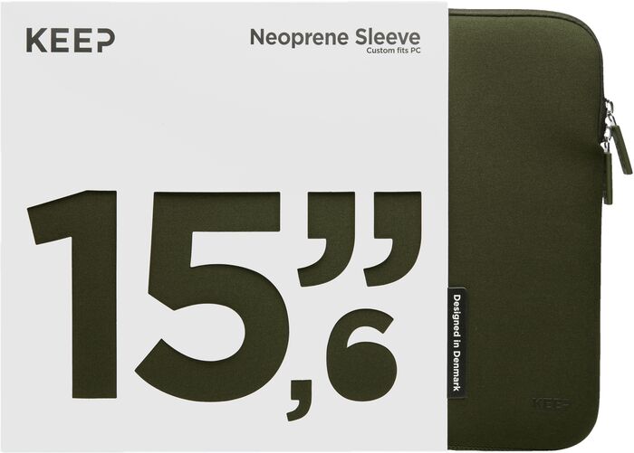KEEP 15" fartölvuhlíf - Grænt