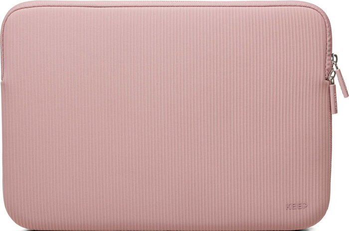 Keep 14" fartölvuhlíf - Bleik m. rifflum