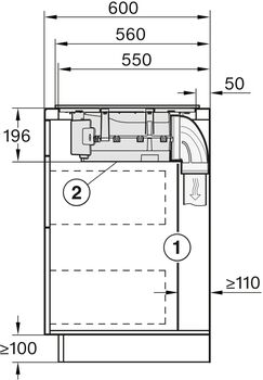 Miele spanhelluborð 80 cm með gufugleypi KMDA7272FLU