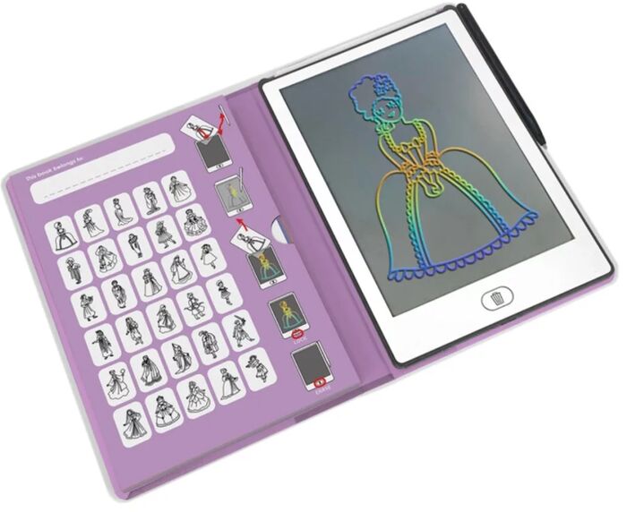 Kidywolf Kidydraw teiknibretti - Prinsessur