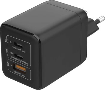 Logik 100W 3x GaN hleðslutæki