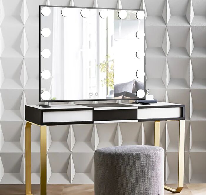 VBA Paris spegill 50 x 60 cm - Svartur