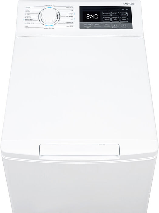 Logik L712TL25E topphlaðin þvottavél - Hvít