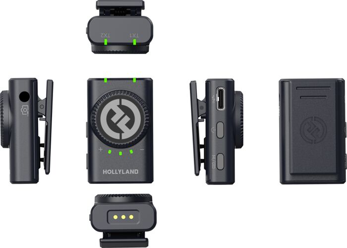 Hollyland Lark M2 Combo Lavalier hljóðnemasett