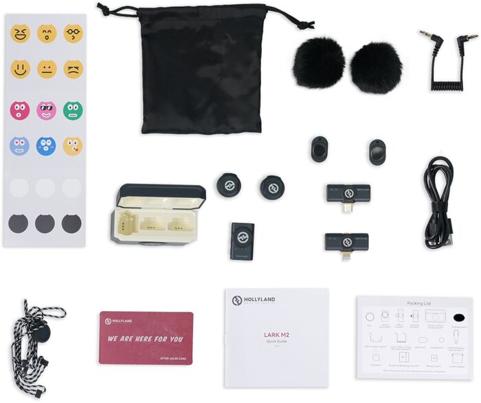 Hollyland Lark M2 Combo Lavalier hljóðnemasett