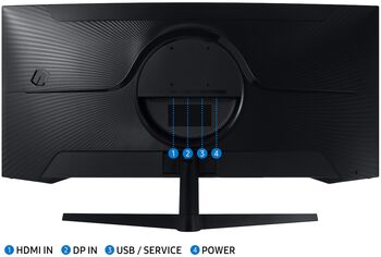 Samsung 34" Odyssey G5 WQHD boginn tölvuskjár