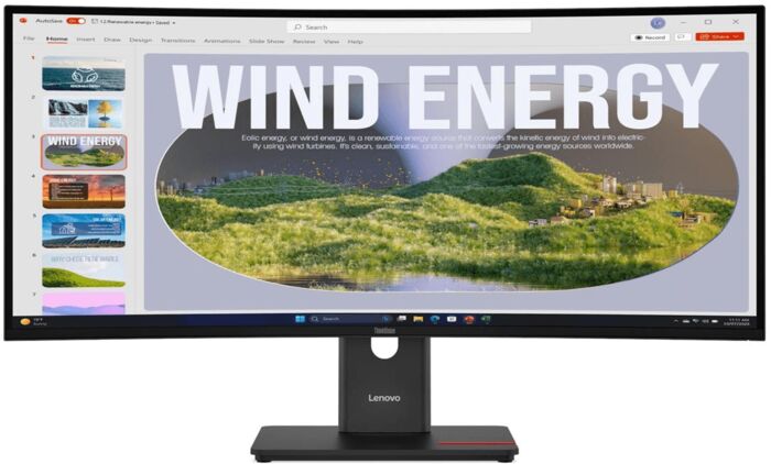 Lenovo 34" ThinkVision T34WD-40 VA boginn tölvuskjár