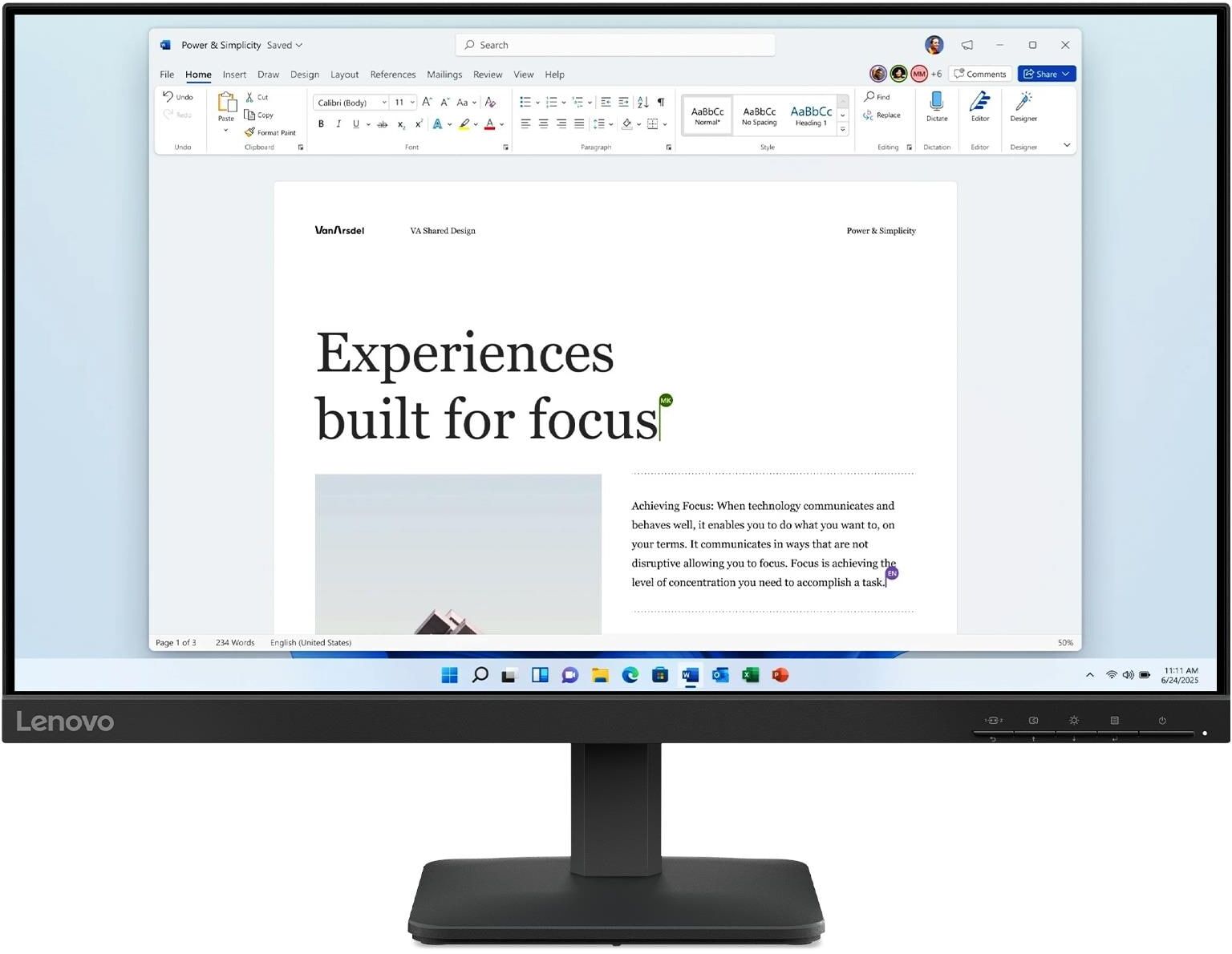 Lenovo 24" L24-41 IPS tölvuskjár