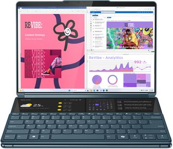 Lenovo Yoga Book 9 U7/32/1TB 13,3" 2-í-1 fartölva - Blá