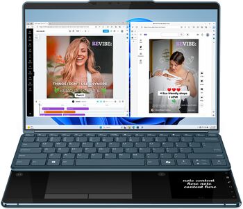 Lenovo Yoga Book 9 U7/32/1TB 13,3" 2-í-1 fartölva - Blá