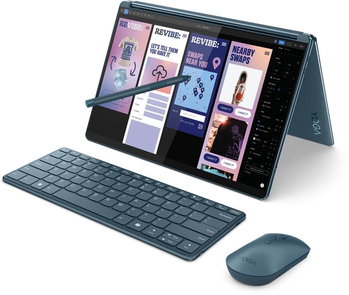 Lenovo Yoga Book 9 U7/32/1TB 13,3" 2-í-1 fartölva - Blá