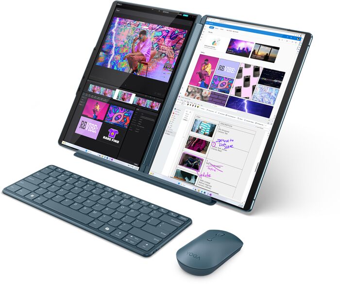 Lenovo Yoga Book 9 U7/32/1TB 13,3" 2-í-1 fartölva - Blá