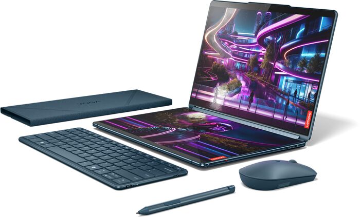 Lenovo Yoga Book 9 U7/32/1TB 13,3" 2-í-1 fartölva - Blá