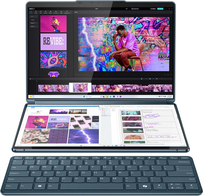 Lenovo Yoga Book 9 U7/32/1TB 13,3" 2-í-1 fartölva - Blá