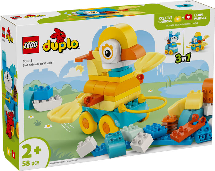LEGO DUPLO 3-í-1 dýr á hjólum 10448