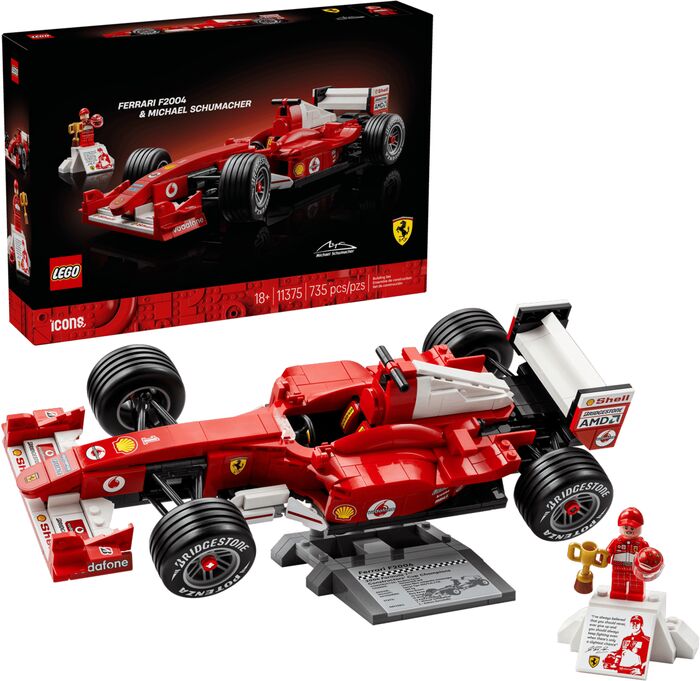 LEGO Icons Ferrari F2004 & Michael Schumacher 11375