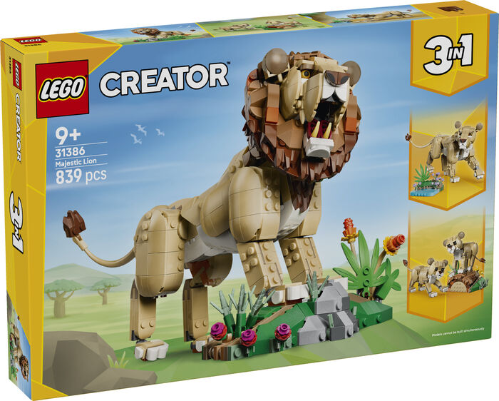 LEGO Creator Wild Animals: Tignarlegt ljón 31386
