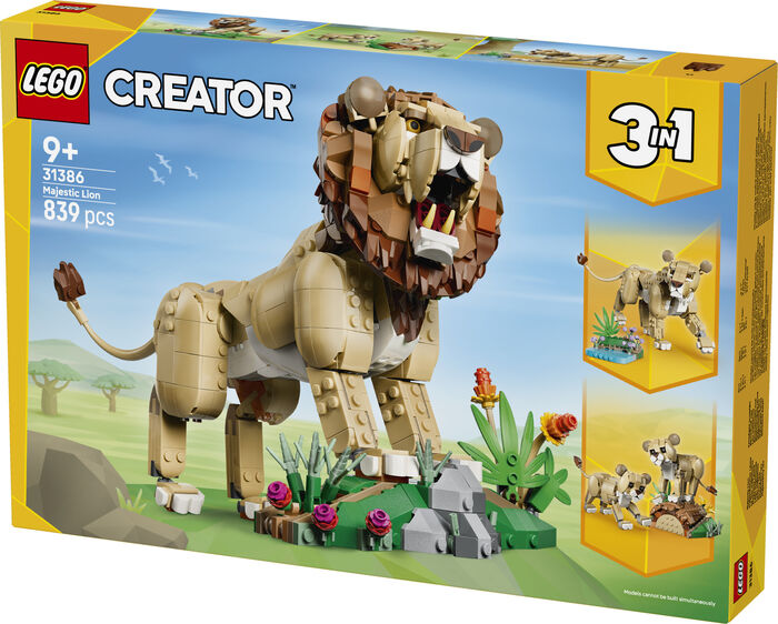 LEGO Creator Wild Animals: Tignarlegt ljón 31386