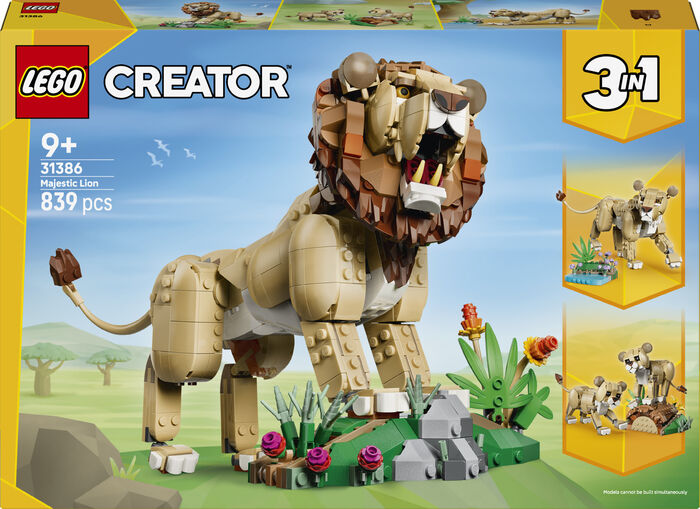 LEGO Creator Wild Animals: Tignarlegt ljón 31386