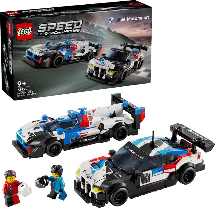 LEGO Speed Champions BMW M4 GT3 & BMW M Hybrid V8 kappakstursbílar 76922