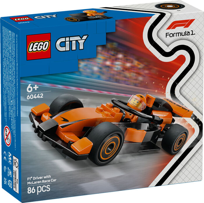 LEGO City F1 McLaren kappakstursbíll 60442