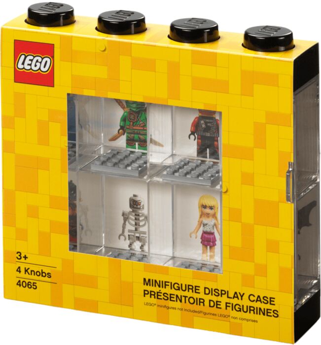 LEGO smáfígúrusýningarskápur - Svartur