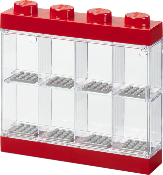 LEGO smáfígúrusýningarskápur - Rauður