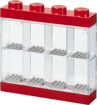 LEGO smáfígúrusýningarskápur - Rauður