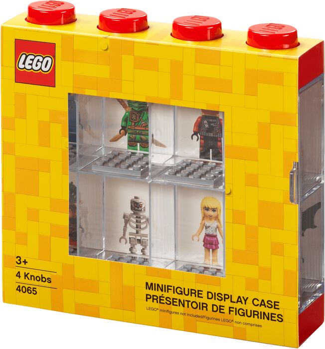 LEGO smáfígúrusýningarskápur - Rauður
