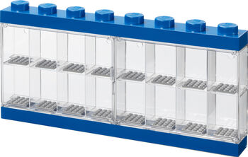 LEGO sýningarkassi f. 16 legokalla - Blár
