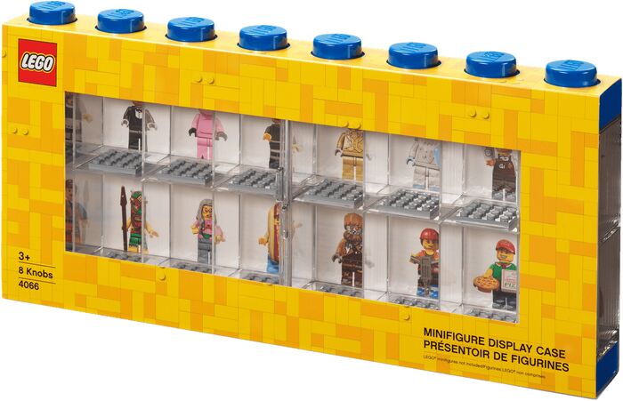 LEGO sýningarkassi f. 16 legokalla - Blár