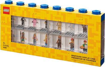 LEGO sýningarkassi f. 16 legokalla - Blár