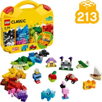 LEGO Classic 213 grunnkubbar í tösku með handfangi 10713