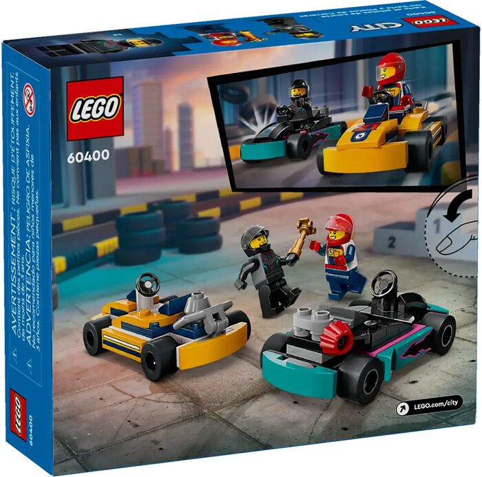 LEGO City Go-Karts and Race Drivers kappakstursbílar 60400
