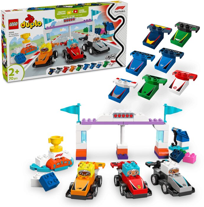 LEGO DUPLO F1 kappakstursbílar og bílstjórar 10445