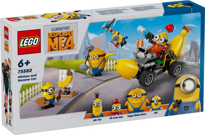 LEGO Despicable me 4 - Minions og Bananabíllinn 75580