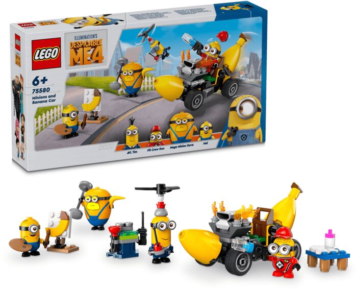 LEGO Despicable me 4 - Minions og Bananabíllinn 75580