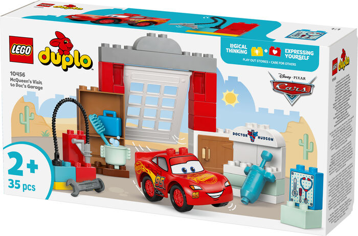 LEGO DUPLO Disney Heimsókn McQueen í bílskúr Doc 10456