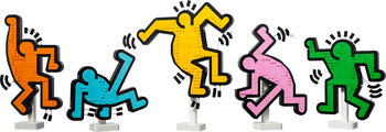 LEGO Art Keith Harings dansandi fígúrur