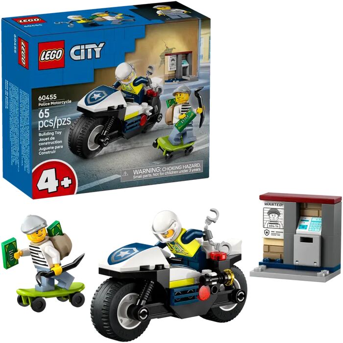 LEGO City Police Motorcycle Chase 60455