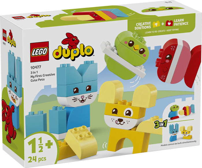 LEGO DUPLO My First 3-í-1 skapandi krúttleg gæludýr 10477
