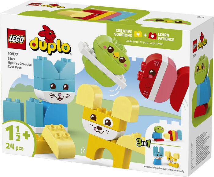 LEGO DUPLO My First 3-í-1 skapandi krúttleg gæludýr 10477