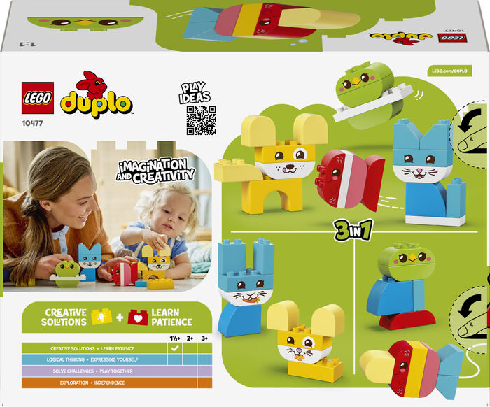 LEGO DUPLO My First 3-í-1 skapandi krúttleg gæludýr 10477